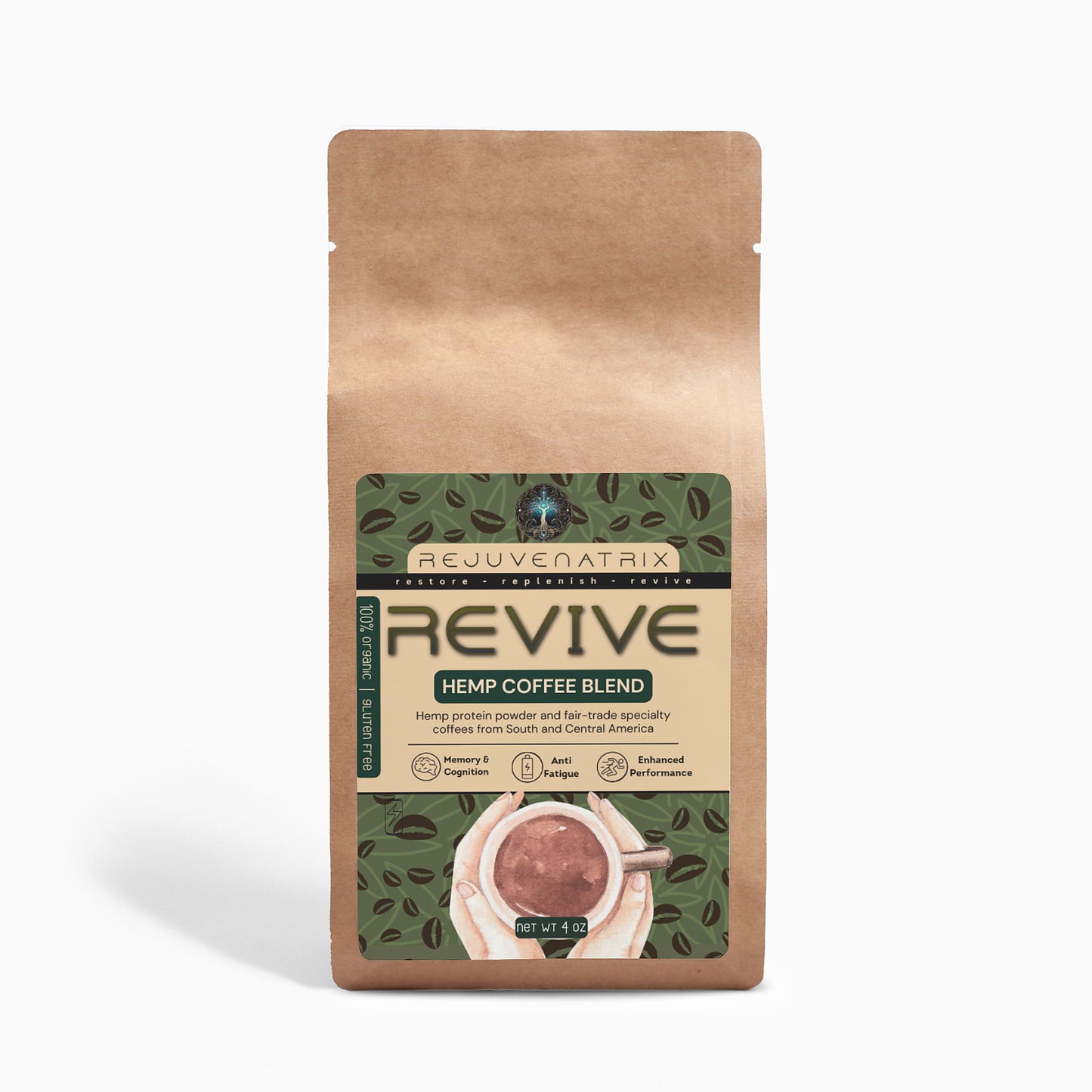 REVIVE: Organic Hemp Coffee Blend - Medium Roast 4oz