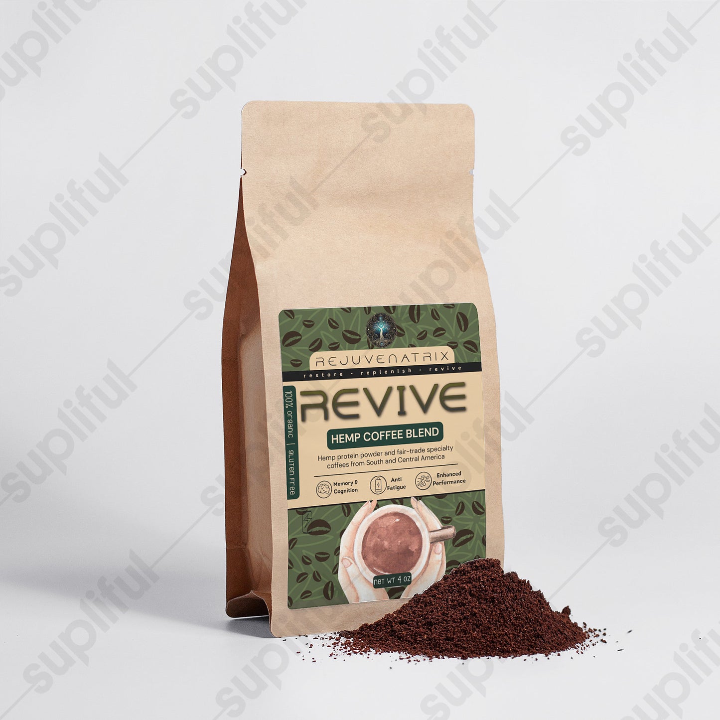 REVIVE: Organic Hemp Coffee Blend - Medium Roast 4oz