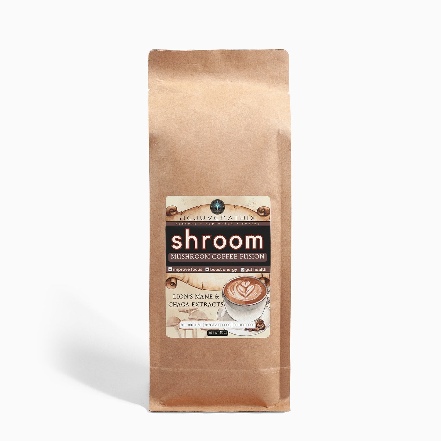 SHROOM: Mushroom Coffee Fusion -  16oz